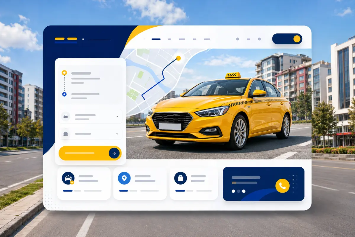 Kırıkkale Alo Taksi temsili web sitesi görünümü